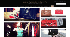 Desktop Screenshot of highfashionsociety.com