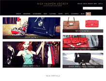 Tablet Screenshot of highfashionsociety.com